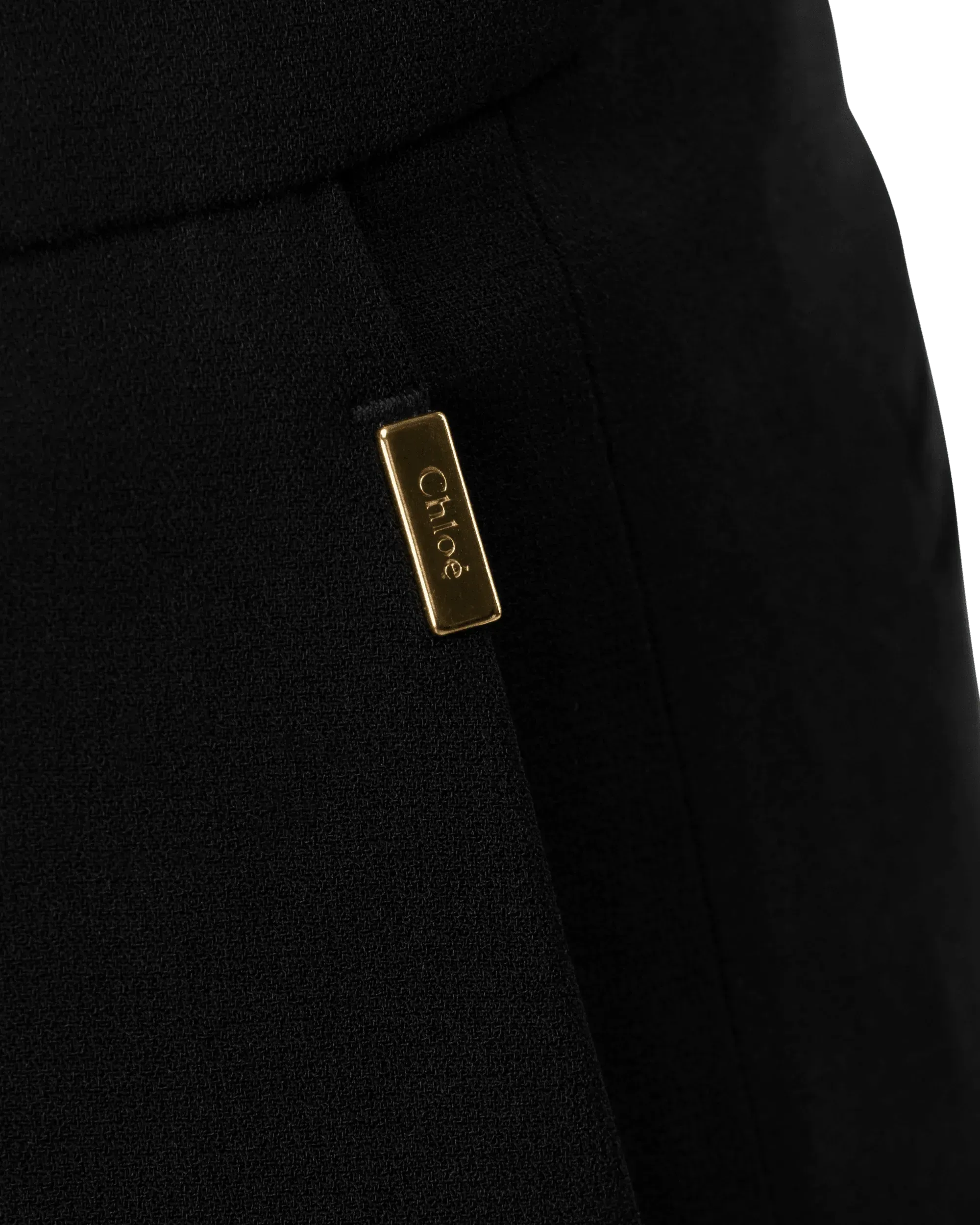 Satin-Back Crepe Pants